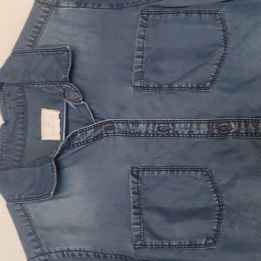 Caslon denim look top - Picture 2 of 6